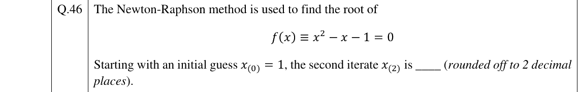 GATE 2025 CH question 46