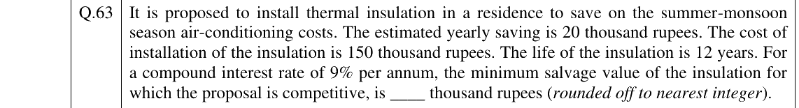 GATE 2025 CH question 63
