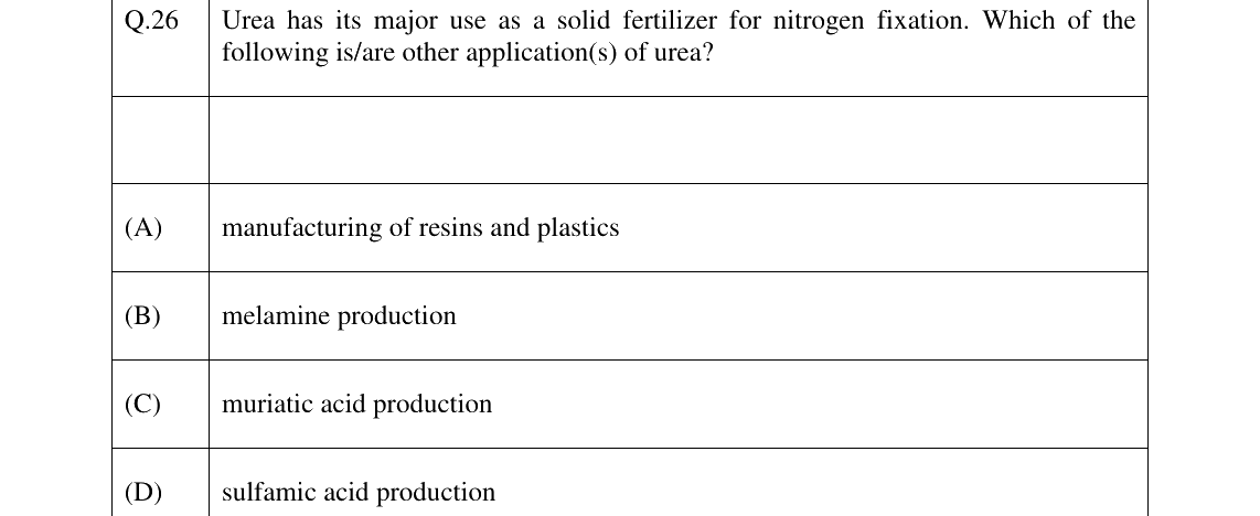 GATE 2026 CH question 26
