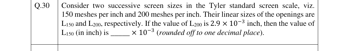 GATE 2026 CH question 30