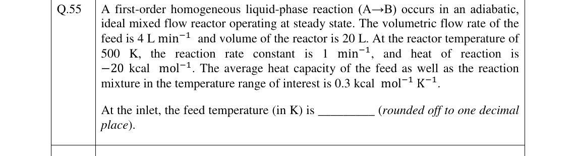 GATE 2026 CH question 55