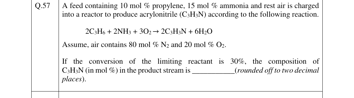 GATE 2026 CH question 57