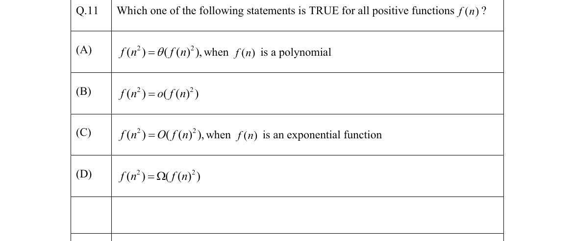 GATE 2022 CS question 11