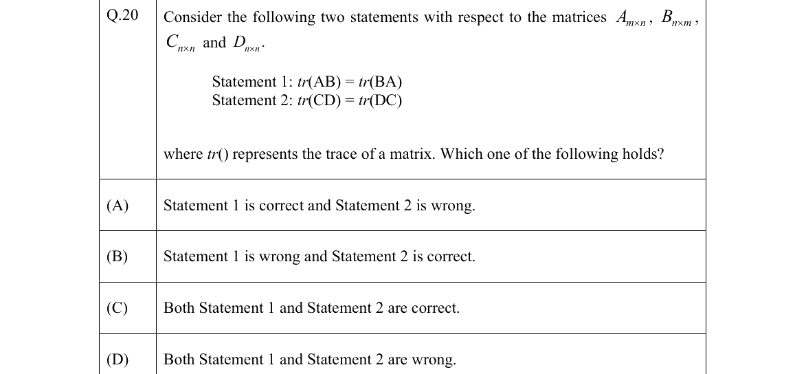 GATE 2022 CS question 20