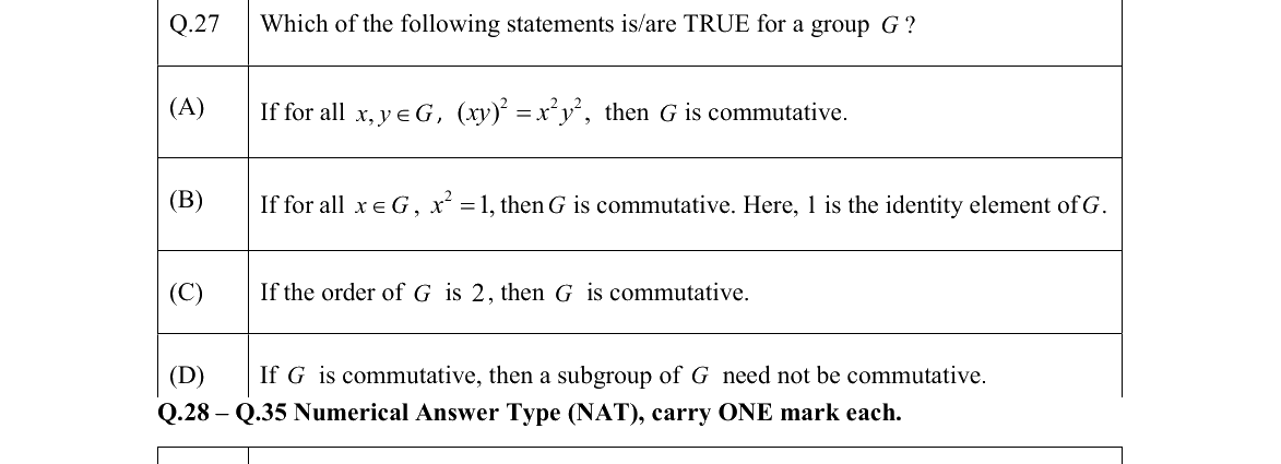 GATE 2022 CS question 27