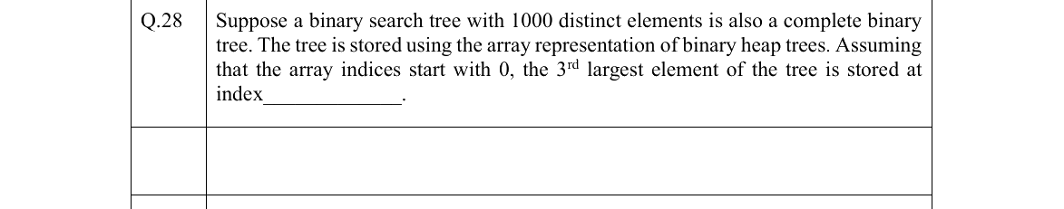 GATE 2022 CS question 28