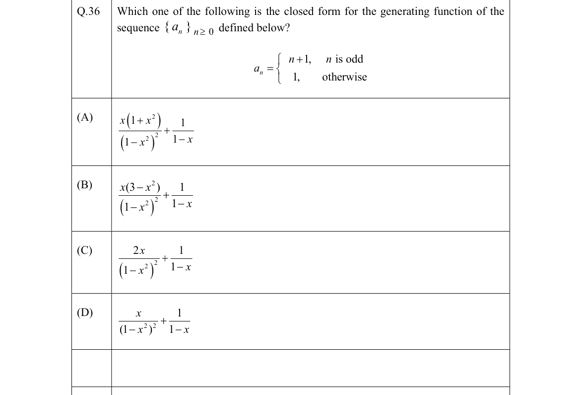 GATE 2022 CS question 36