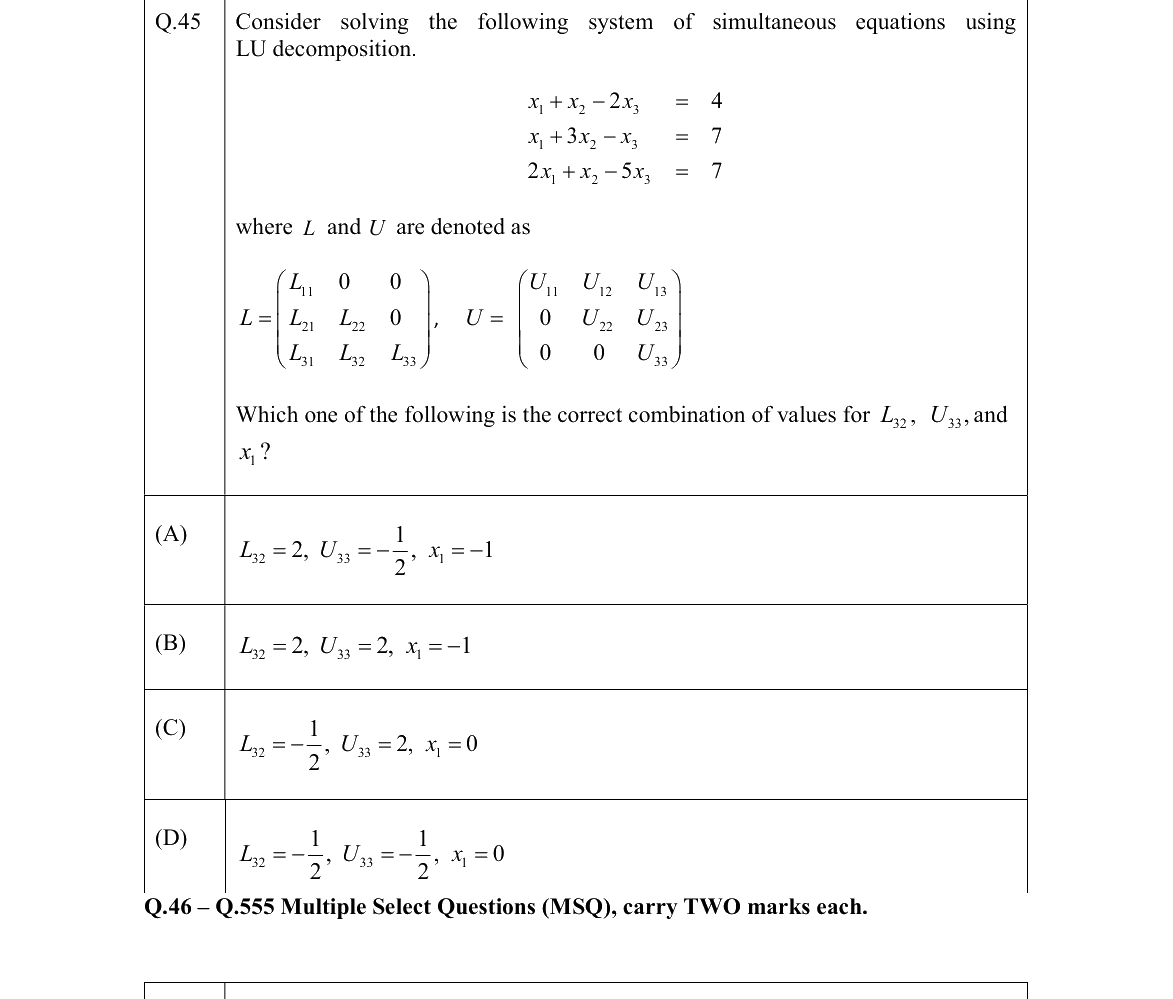 GATE 2022 CS question 45