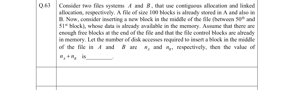GATE 2022 CS question 63