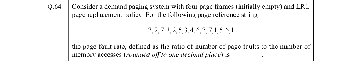 GATE 2022 CS question 64