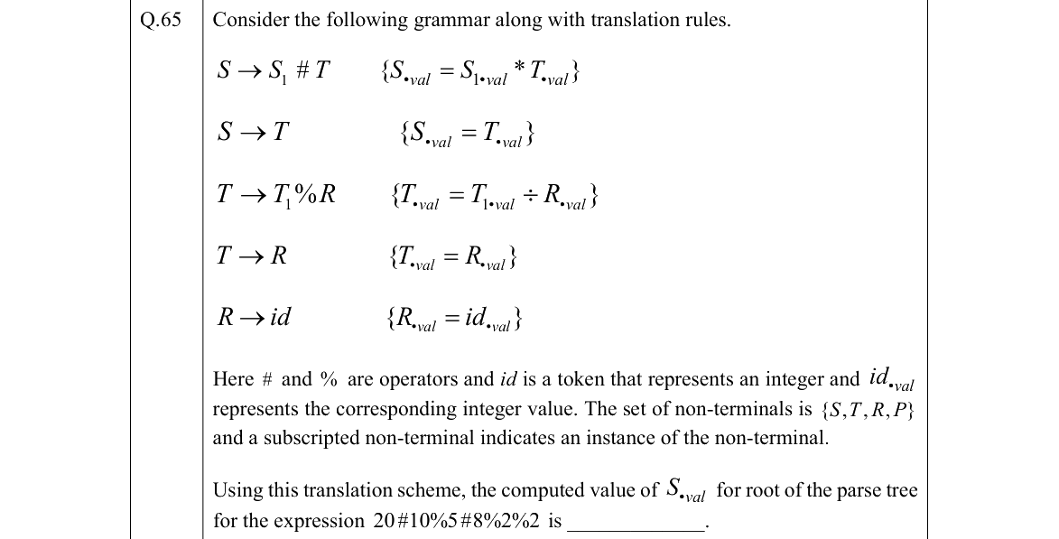 GATE 2022 CS question 65