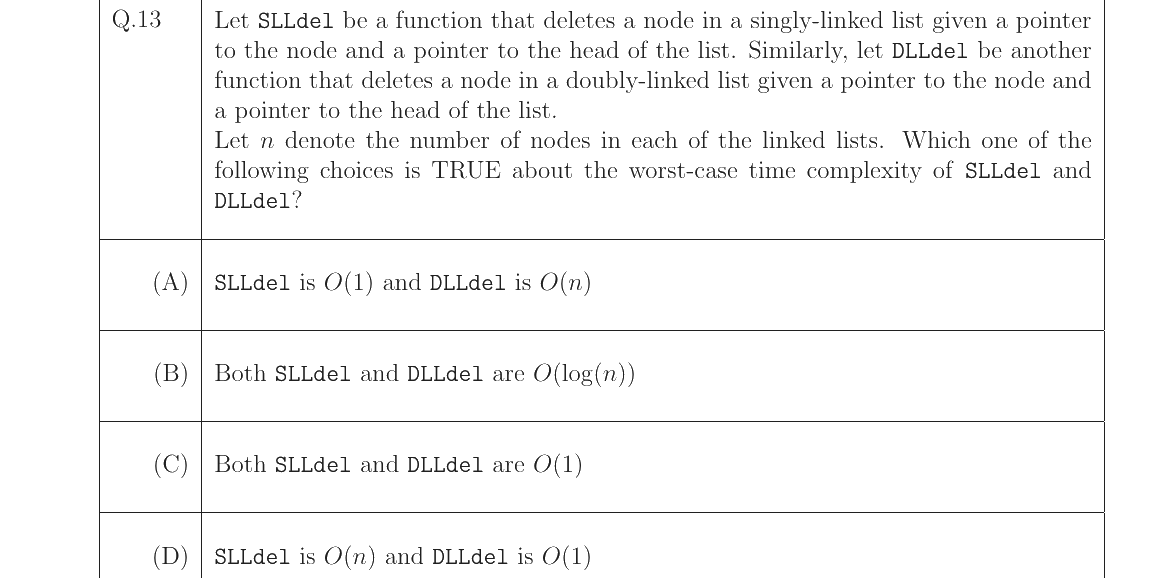 GATE 2023 CS question 13