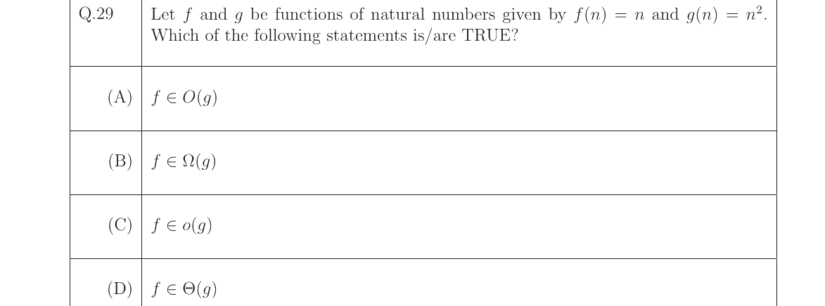 GATE 2023 CS question 29