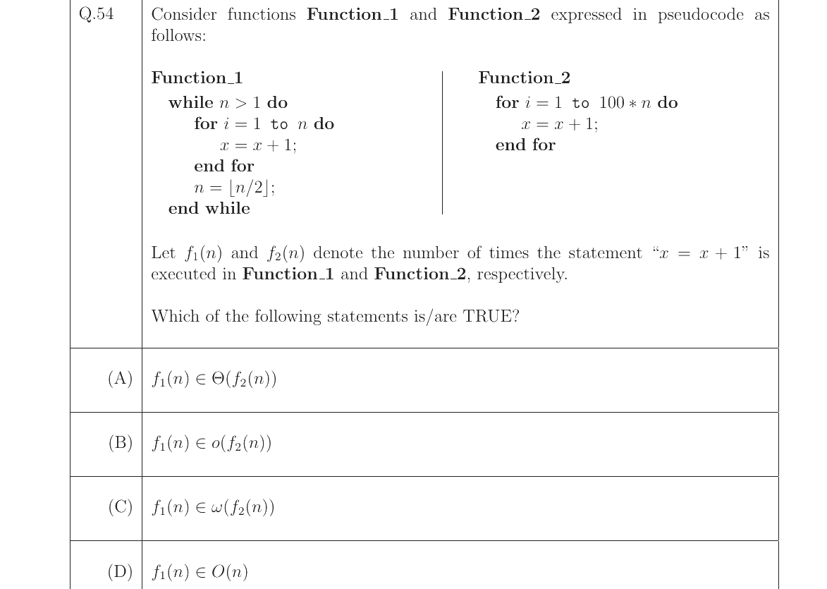 GATE 2023 CS question 54