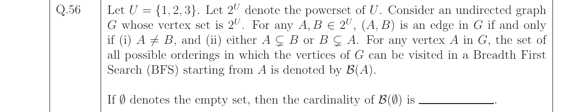 GATE 2023 CS question 56