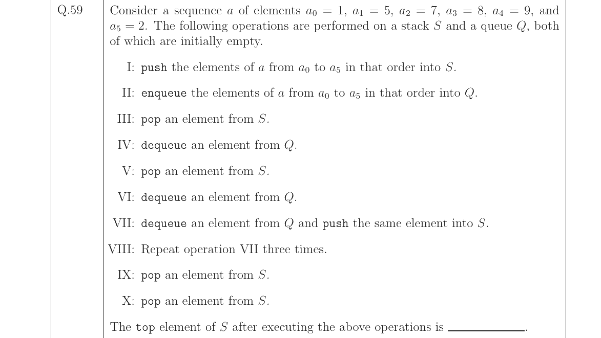 GATE 2023 CS question 59