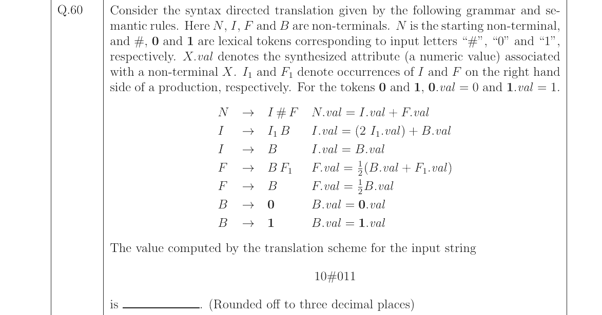 GATE 2023 CS question 60