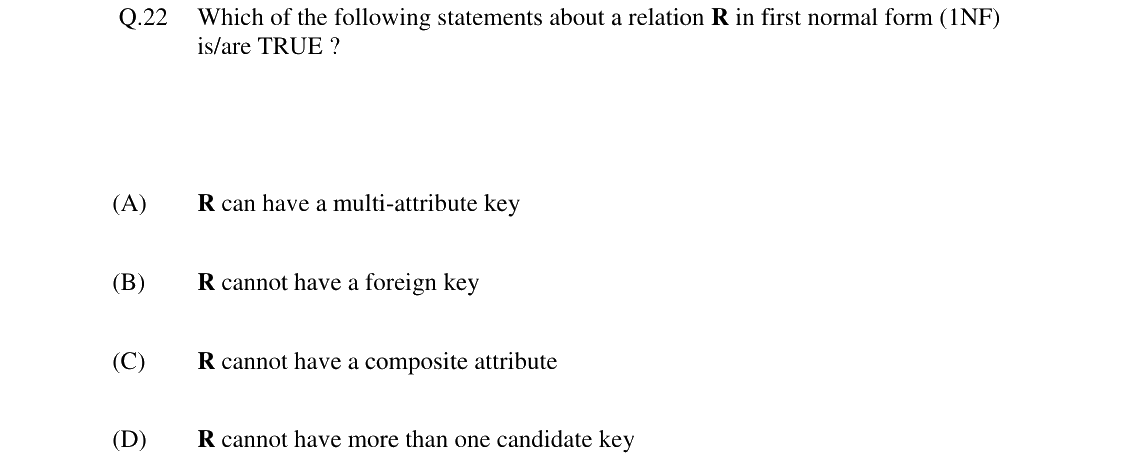 GATE 2024 CS question 22