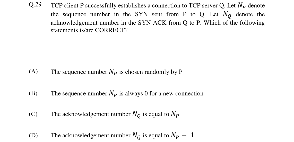 GATE 2024 CS question 29