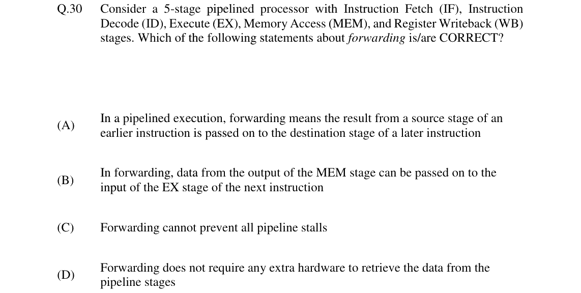 GATE 2024 CS question 30