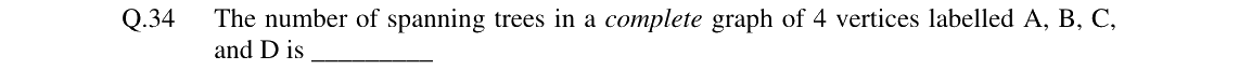 GATE 2024 CS question 34