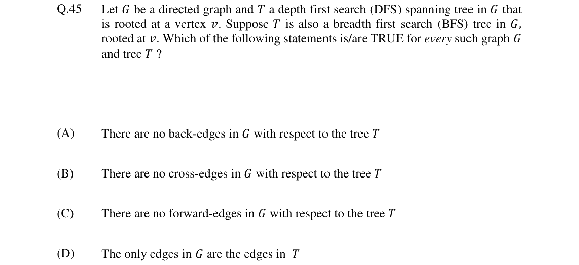 GATE 2024 CS question 45