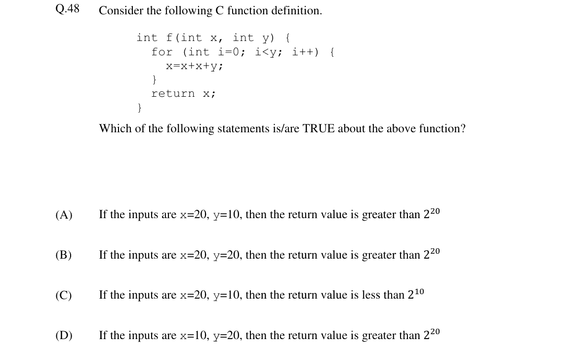 GATE 2024 CS question 48