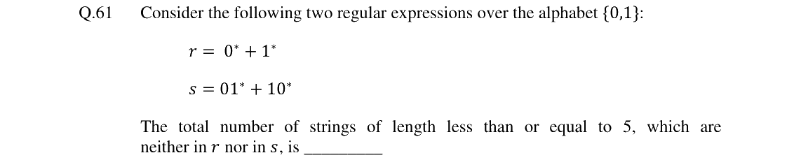 GATE 2024 CS question 61