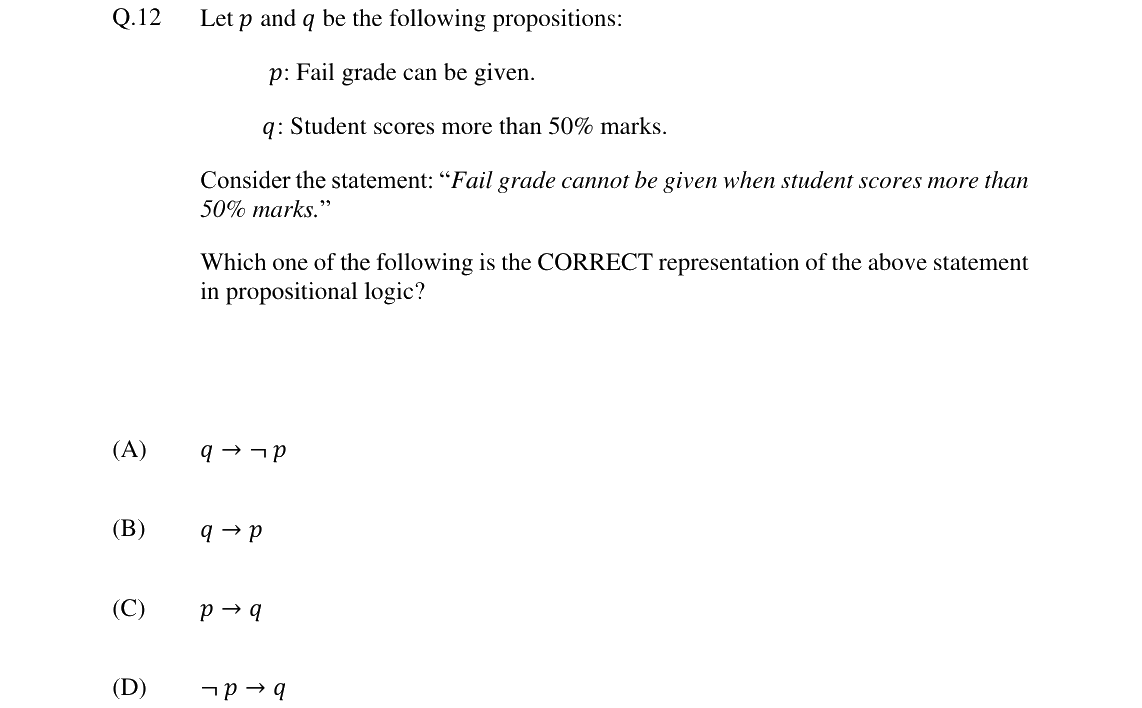 GATE 2024 CS question 12