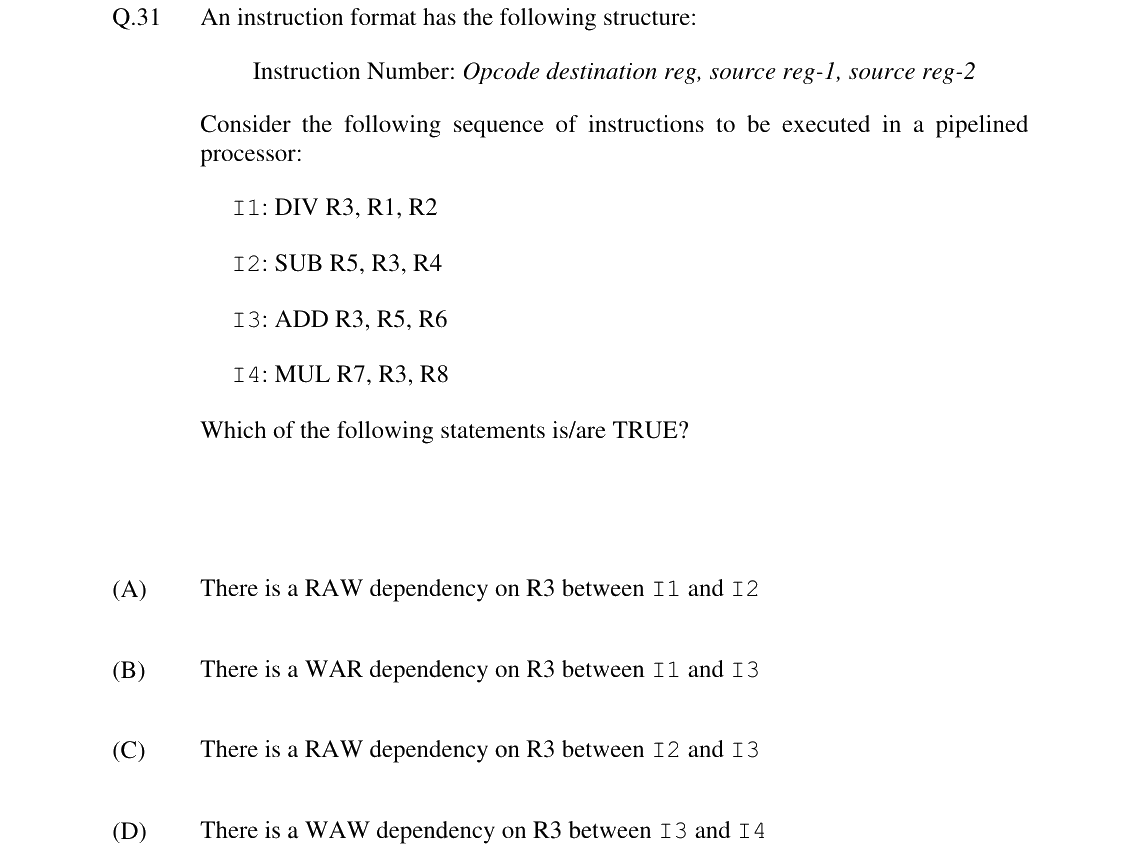 GATE 2024 CS question 31