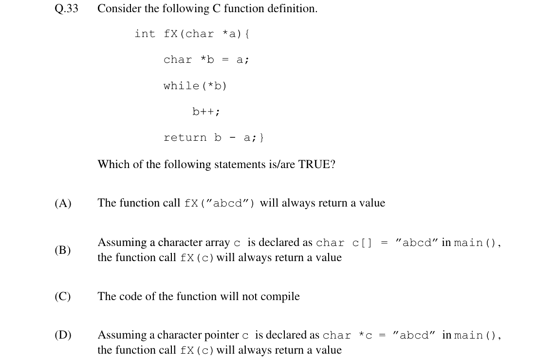 GATE 2024 CS question 33