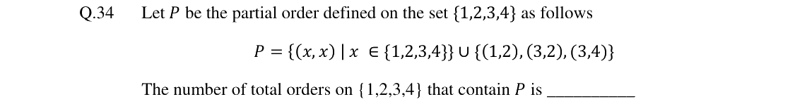 GATE 2024 CS question 34