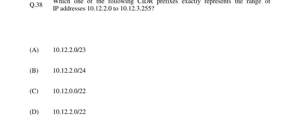 GATE 2024 CS question 38