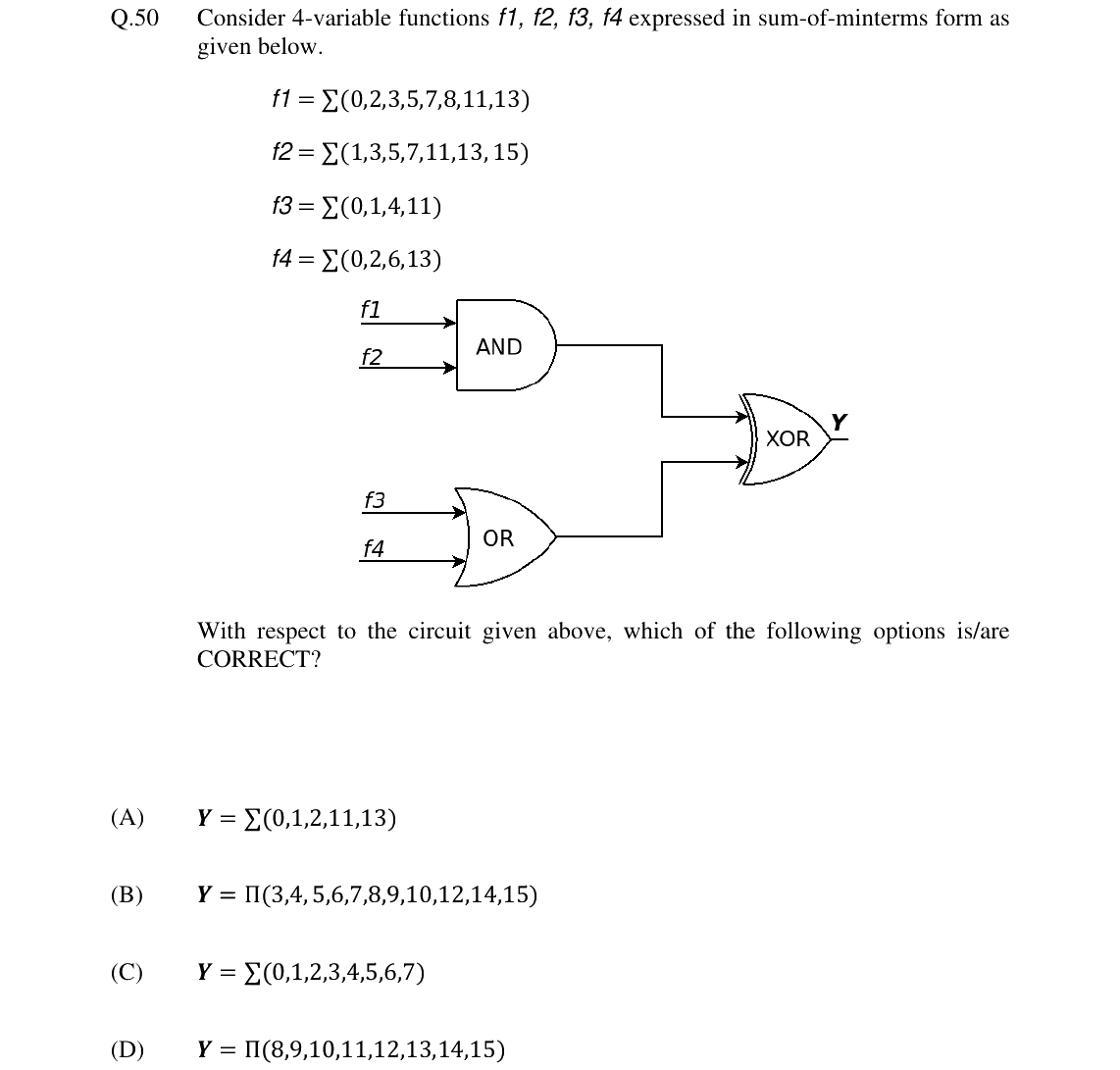 GATE 2024 CS question 50