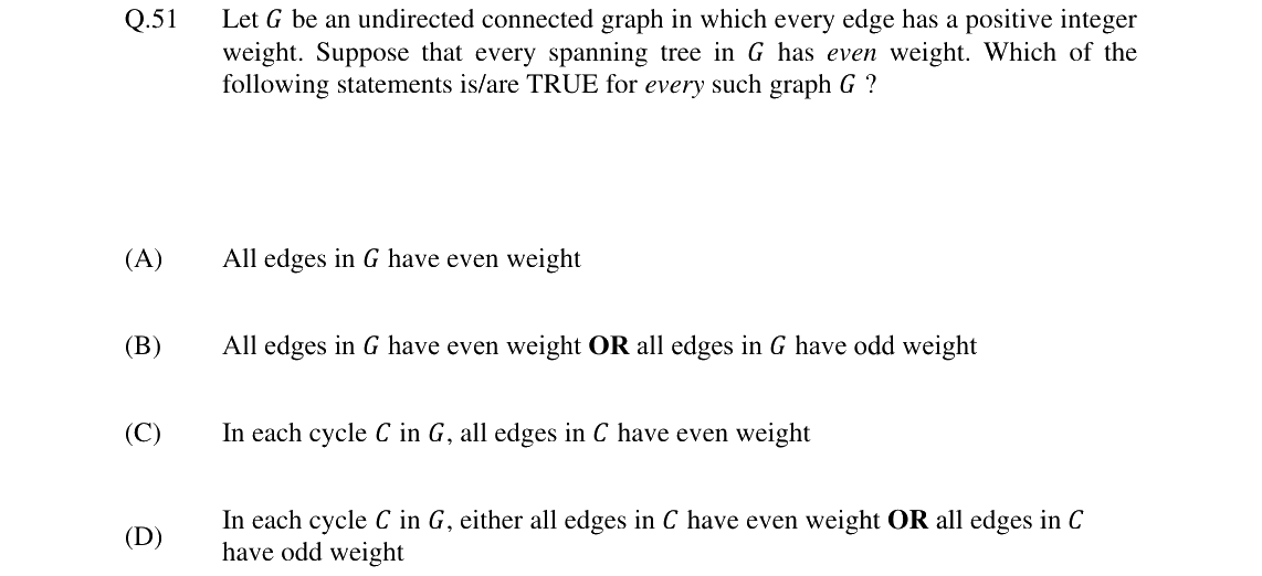 GATE 2024 CS question 51