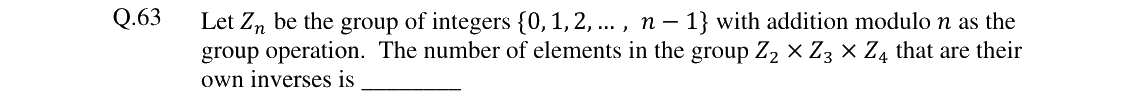 GATE 2024 CS question 63