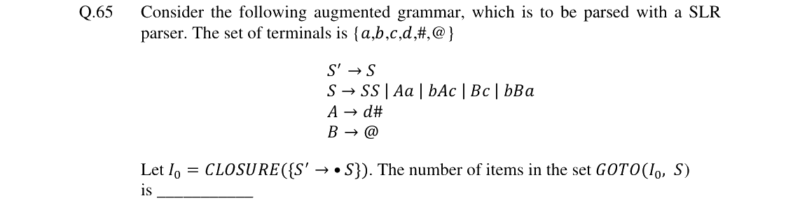 GATE 2024 CS question 65