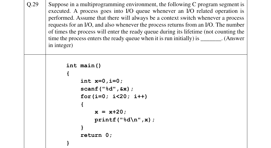 GATE 2025 CS question 29