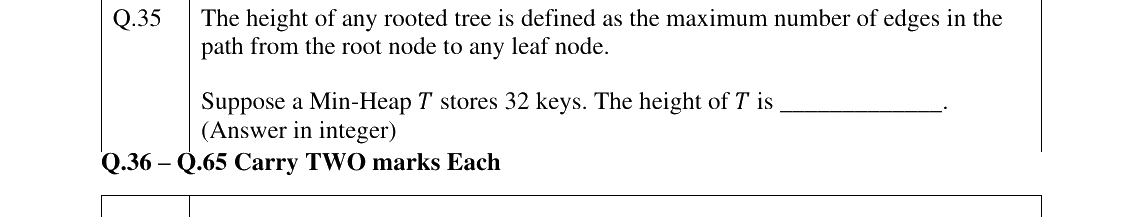 GATE 2025 CS question 35