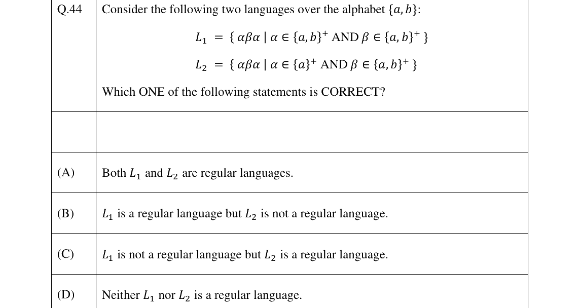 GATE 2025 CS question 44