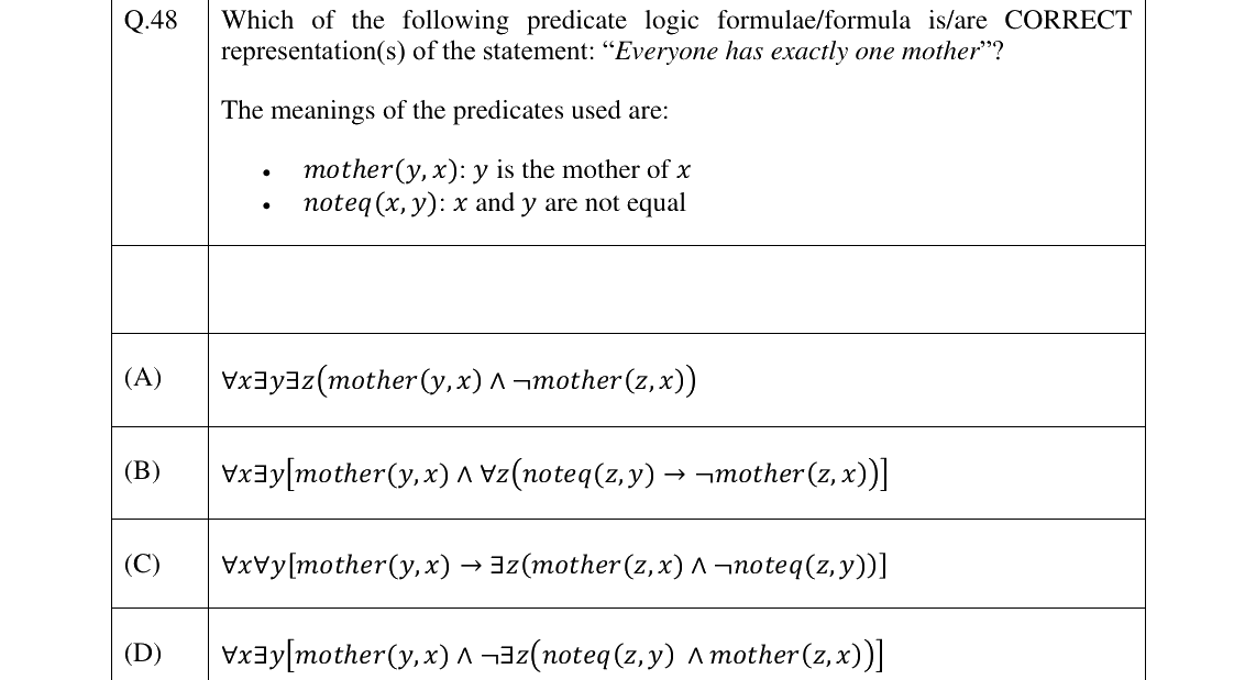 GATE 2025 CS question 48