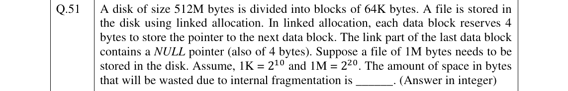 GATE 2025 CS question 51