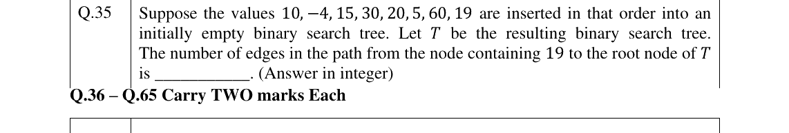 GATE 2025 CS question 35