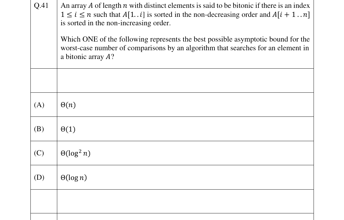 GATE 2025 CS question 41