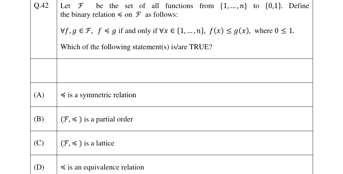 GATE 2025 CS question 42