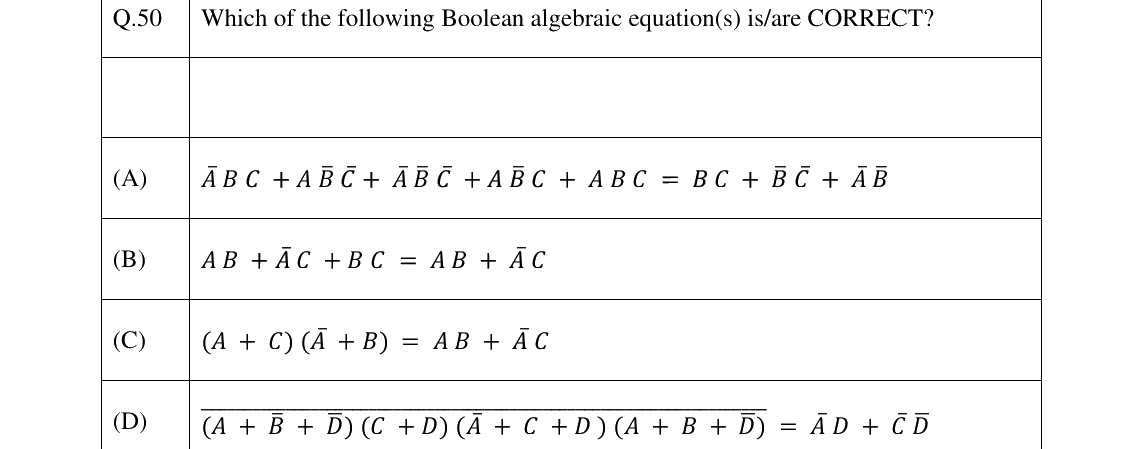 GATE 2025 CS question 50