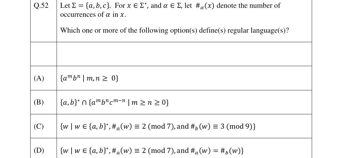 GATE 2025 CS question 52