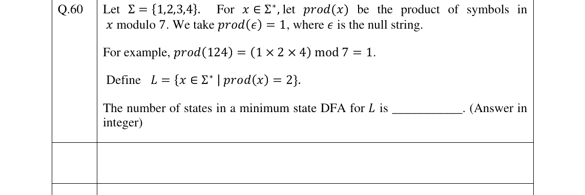 GATE 2025 CS question 60