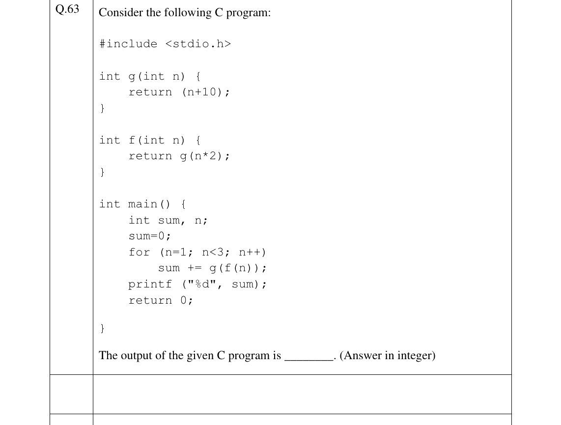 GATE 2025 CS question 63