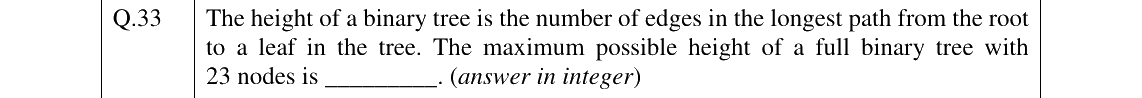 GATE 2026 CS question 33